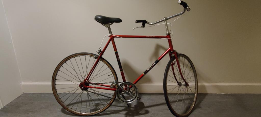 Racefiets conversie naar singlespeed met handrem 58cm frame, Fietsen en Brommers, Fietsaccessoires | Fietscomputers, Gebruikt