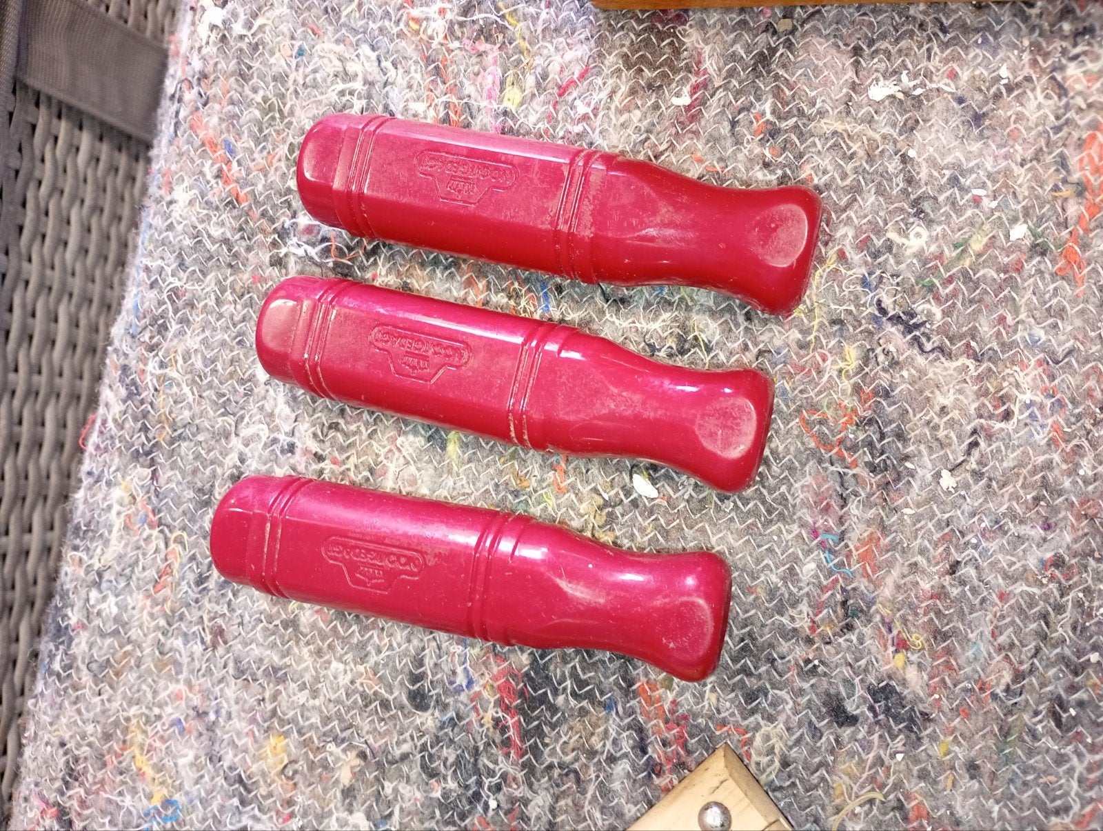 Nieuwe rode Nooitgedagt handvatten heften handvaten, Ophalen of Verzenden, Nieuw