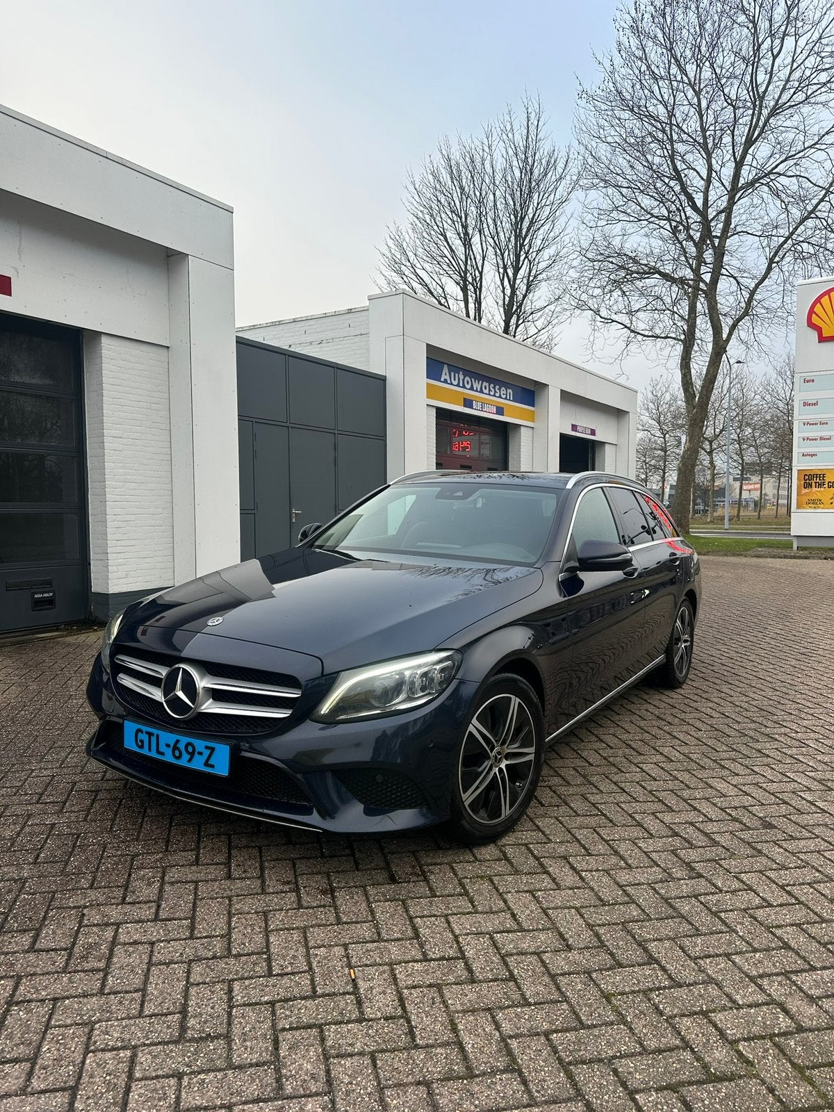 Mercedes-Benz C-Klasse C220 d 194pk 9G-TRONIC 2018 Blauw, Auto's, Achterwielaandrijving, 1800 kg, 4 cilinders, Blauw