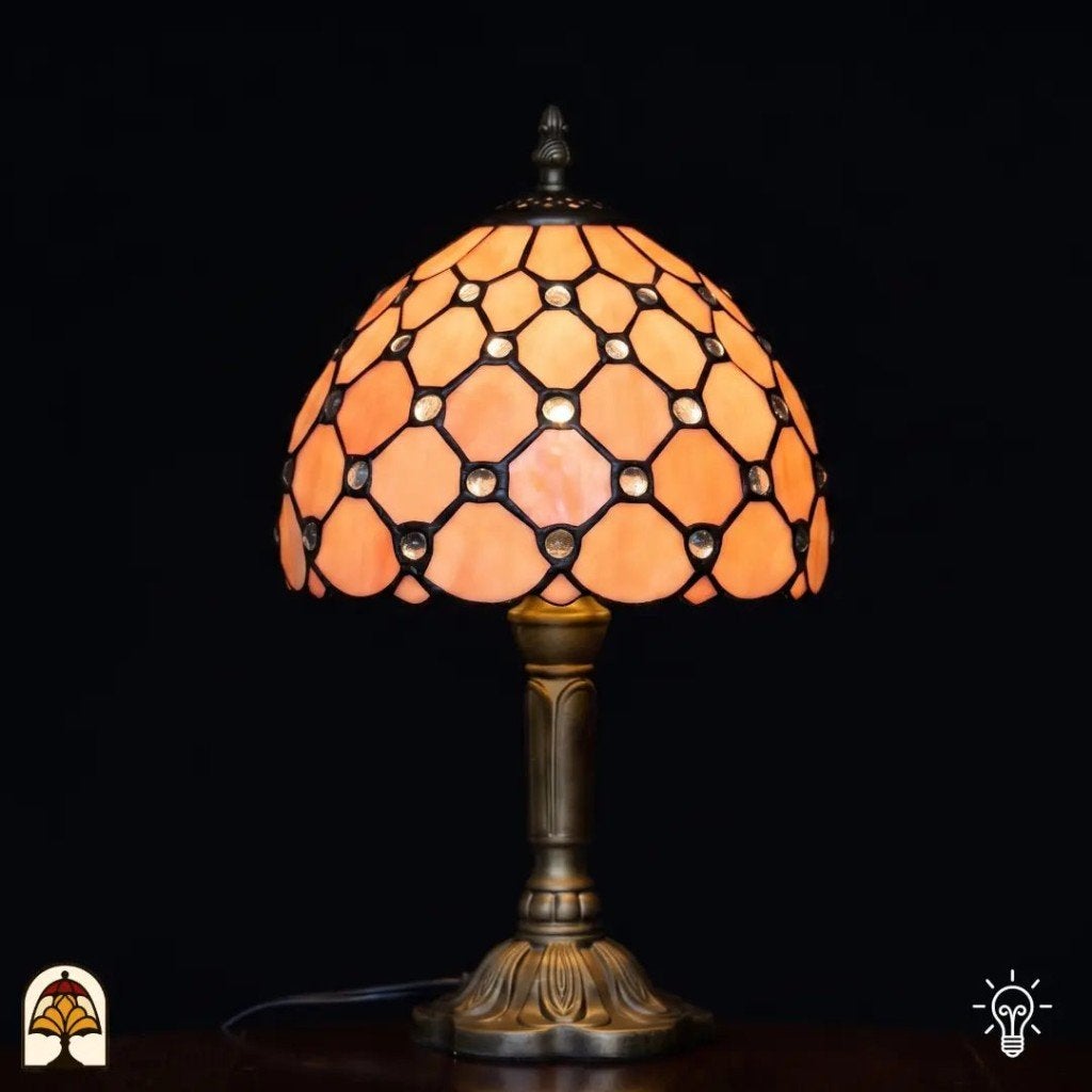 Tiffany lamp Nuvola Rosa 20 cm - handgemaakt, nieuw, Hobby en Vrije tijd, Ophalen of Verzenden, Nieuw