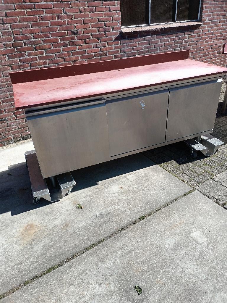 Werktafel 200x70x90 met 3 laden 50x50x50 Rvst., Ophalen of Verzenden, Gebruikt, 25 tot 50 cm, Minder dan 100 cm