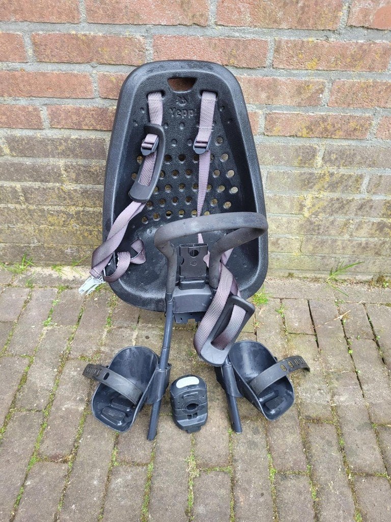Fietsstoeltje Yepp met windscherm, Ophalen, Voetsteuntjes, Yepp, 0 t/m 18 kg