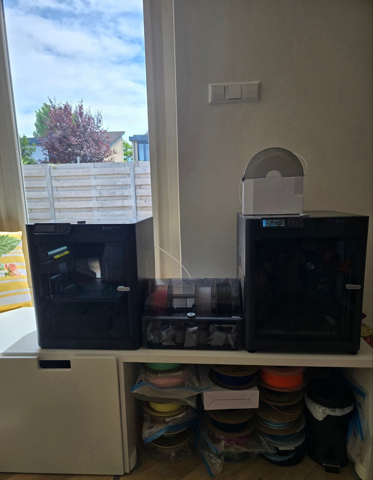 2x Bambu Lab P1S 3D-printers met AMS, Computers en Software, 3D Printers, Gebruikt, Ingebouwde Wi-Fi, Ophalen of Verzenden, Bambulabs