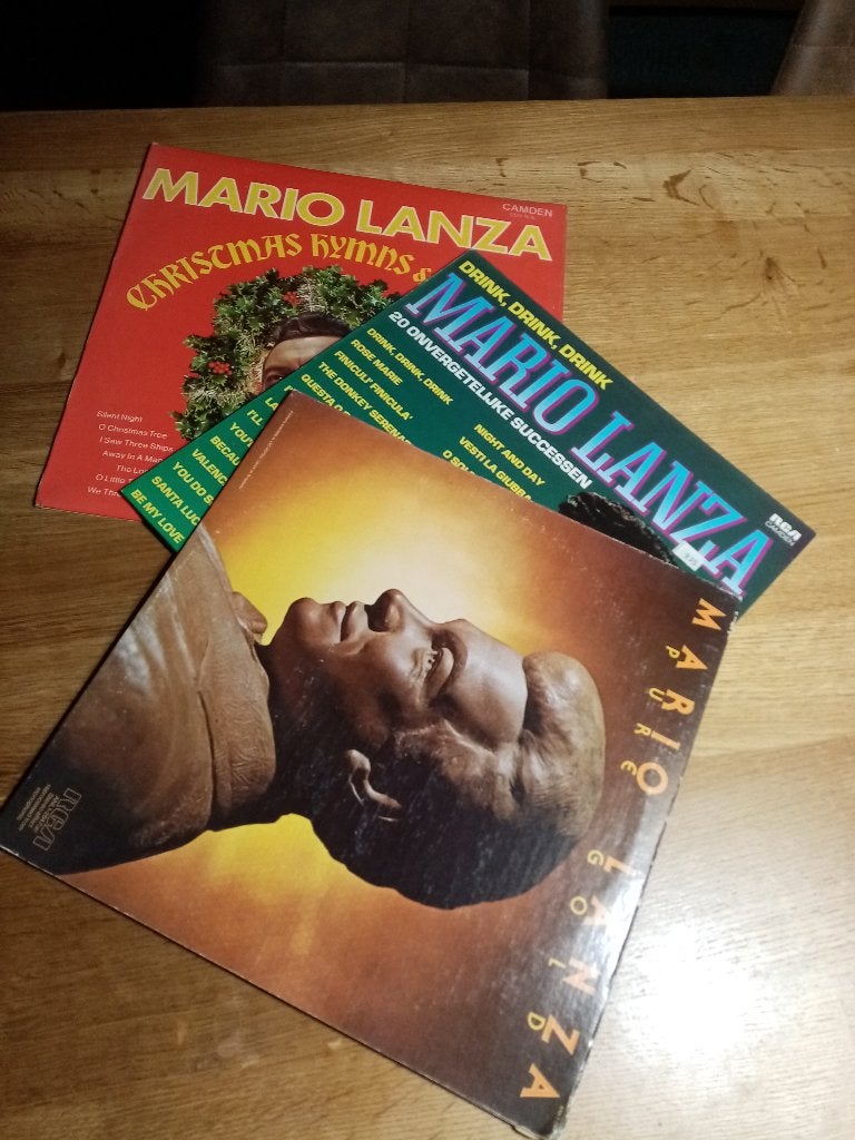 LP's van Mario Lanza (3x), Ophalen of Verzenden, Gebruikt, Overige formaten, Overige typen