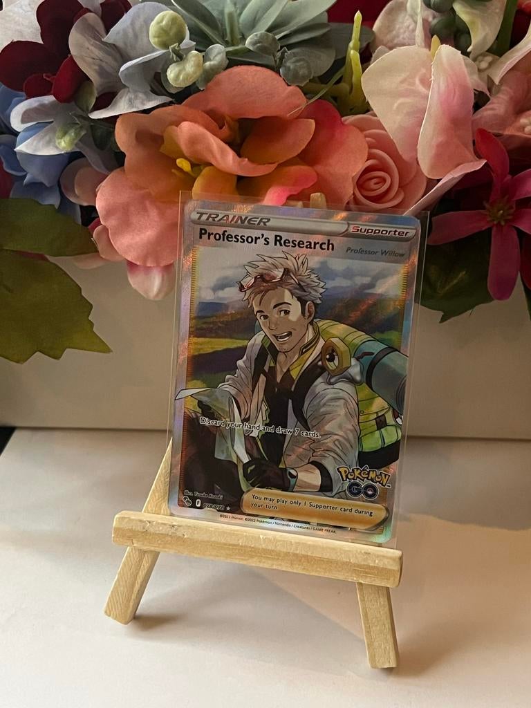 Pokémon TCG Trainer Kaarten: Professor's Research, Poppy, Ru, Ophalen, Zo goed als nieuw, Meerdere kaarten, Foil