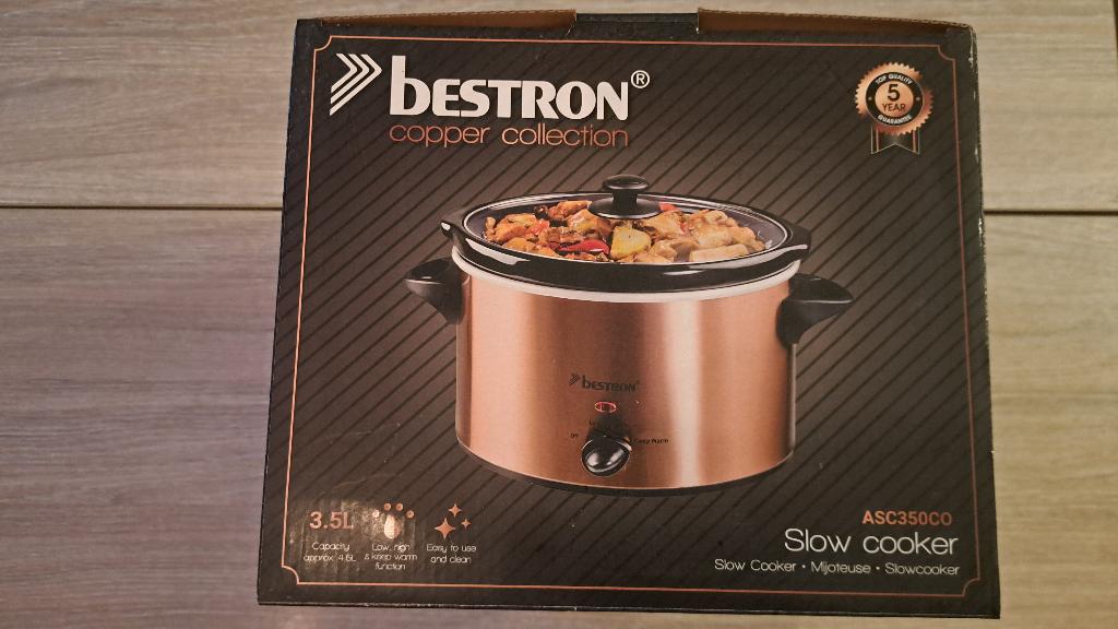 Nieuwe Bestron ASC350CO Slow Cooker, Ophalen of Verzenden, Nieuw