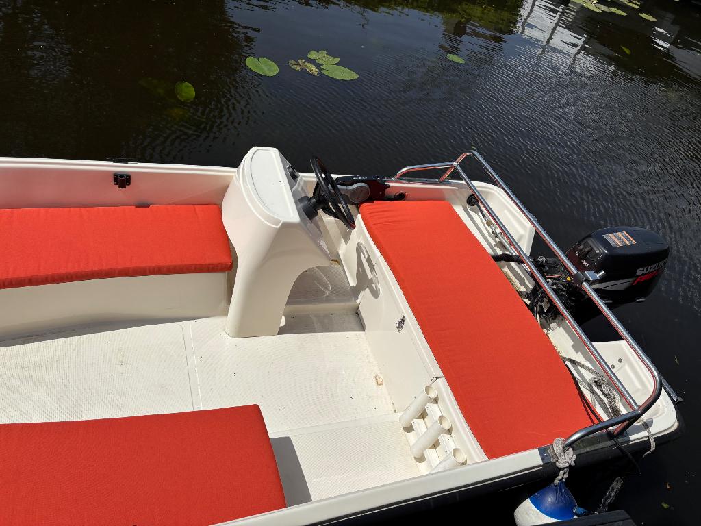Consoleboot in goede staat te koop met suzuki 9.9pk, Watersport en Boten, Sloepen, Gebruikt, Consoleboot, Overige merken, Afdekzeil