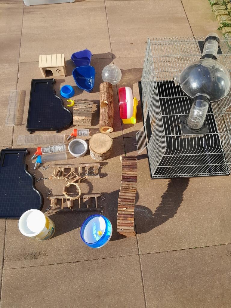 Hamsterkooi, Dieren en Toebehoren, Kooi, Gebruikt, Minder dan 75 cm, Ophalen