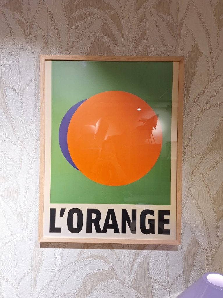 HKliving Framed Artwork L'Orange, Ingelijst, Overig onderwerp, Glas, Ophalen of Verzenden
