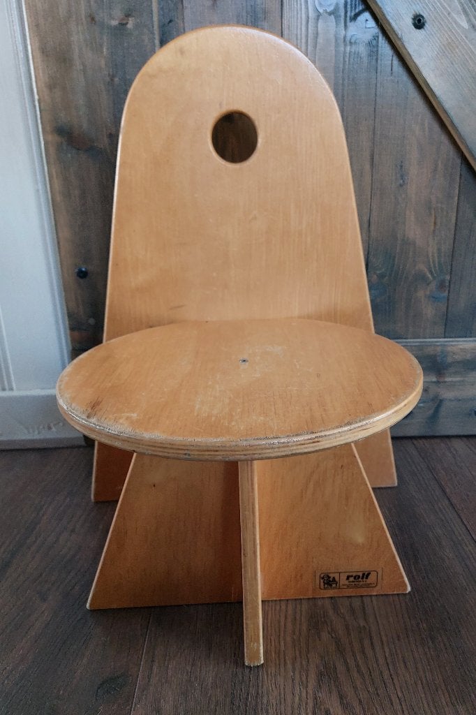 Schoolstoeltje/stoeltje kind, hout, Rolf, Ophalen, Gebruikt, Stoel(en)