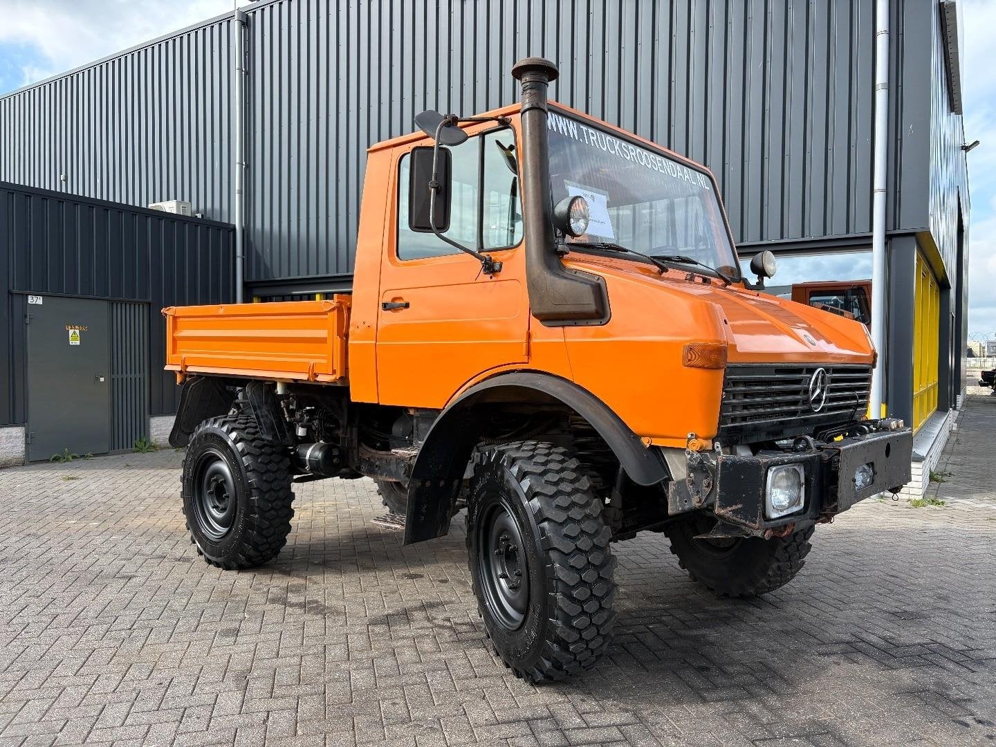 UNIMOG 424 + 4X4 + BJ 1977 + MANUAL + 261666 KM + HYDRAULIC, Auto's, Overige merken, Trekhaak, 5638 cc, Bedrijf