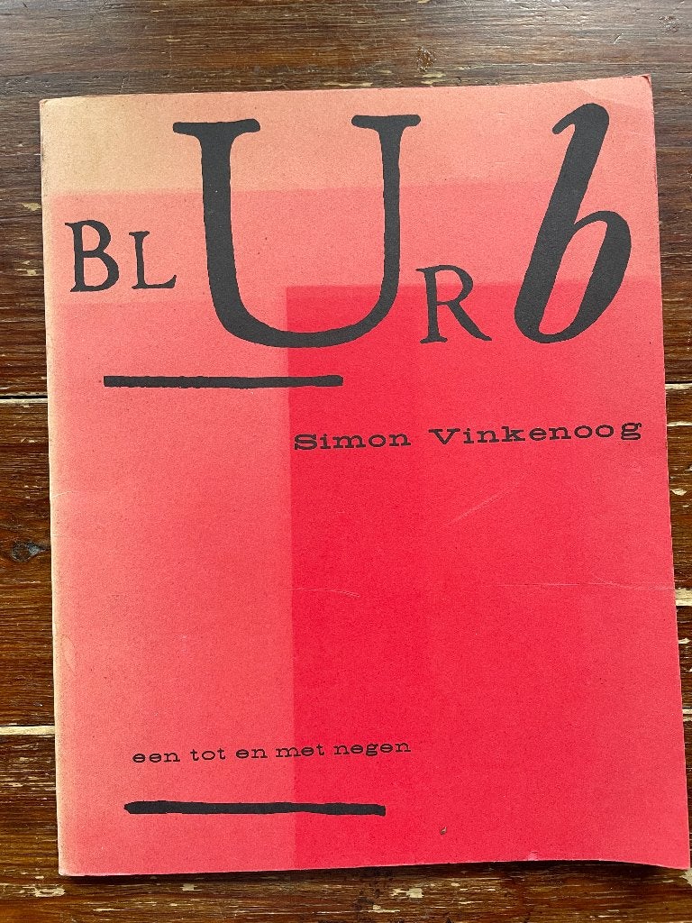 Simon Vinkenoog Blurb een tot en met negen 1961/1962, Gelezen, Simon Vinkenoog, Ophalen of Verzenden, Nederland