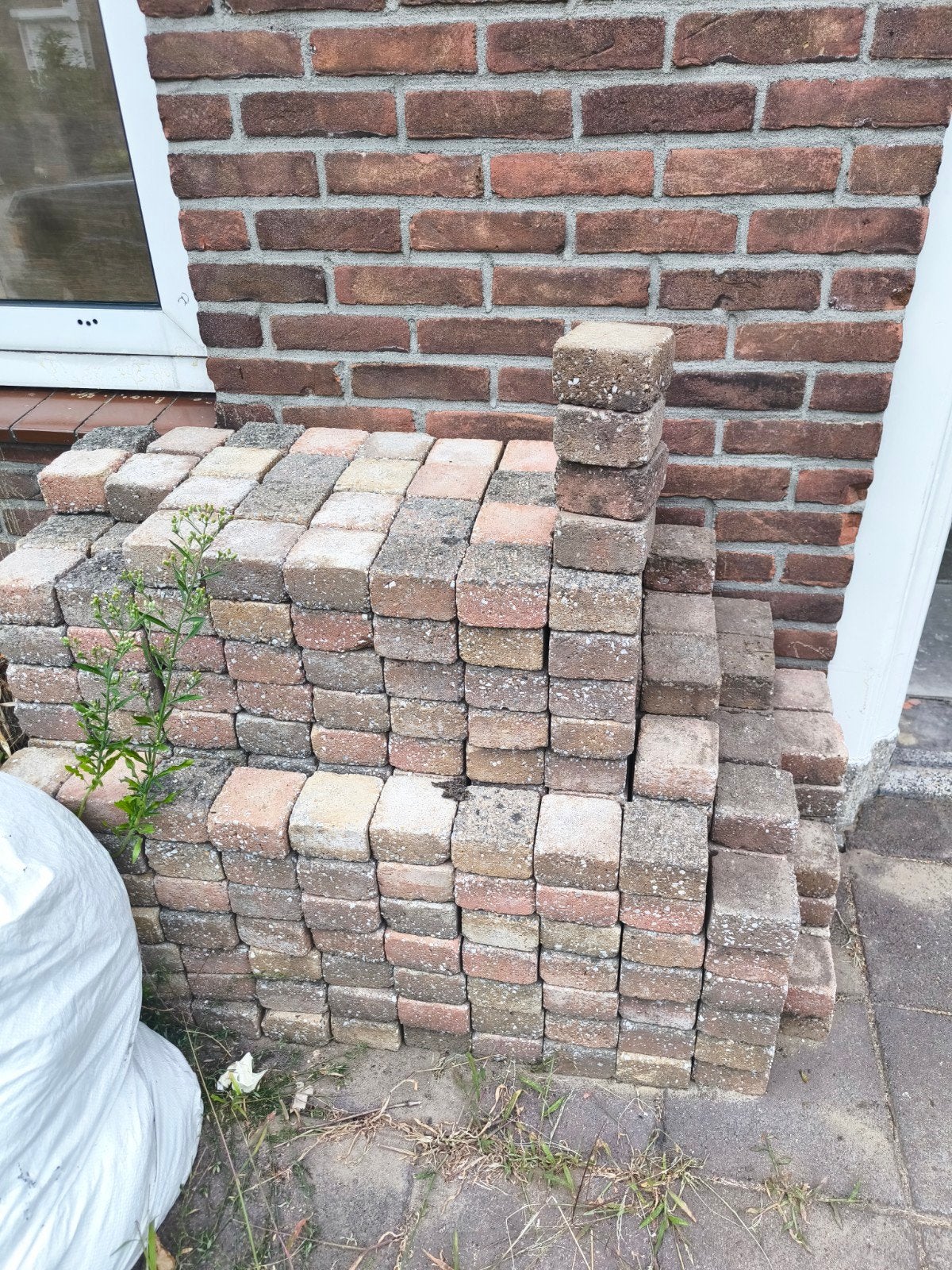 gratis tegels, Ophalen of Verzenden, Gebruikt, Beton, Klinkers
