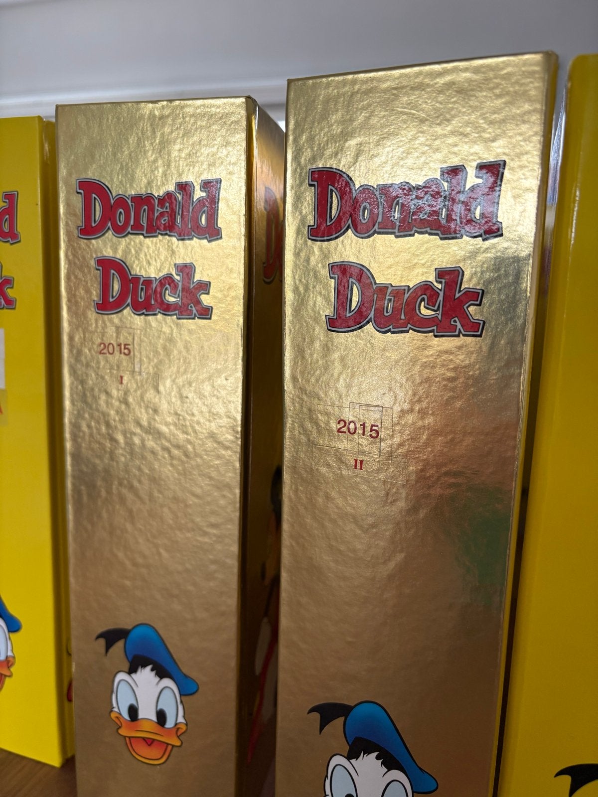 Donald Duck  Jaarcollectie in 2 Gouden Jubileumbinders, Ophalen, Zo goed als nieuw, Overige typen