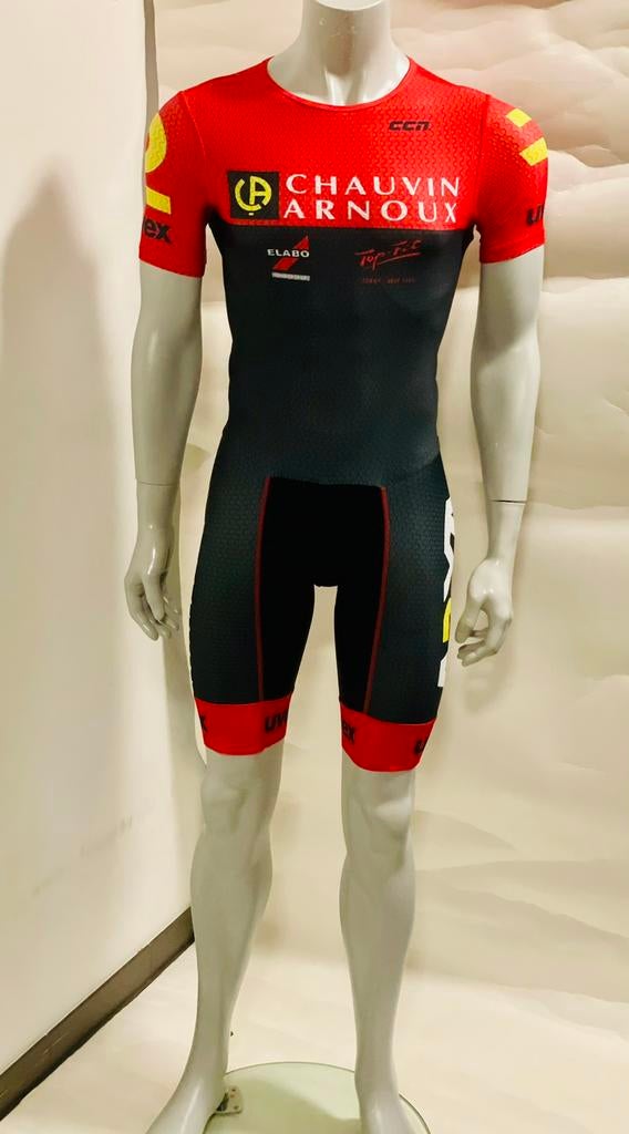 Skeelerkleding skeelerpak snelpak speedsuit maat L, Sport en Fitness, Schaatsen, Ophalen of Verzenden, Zo goed als nieuw