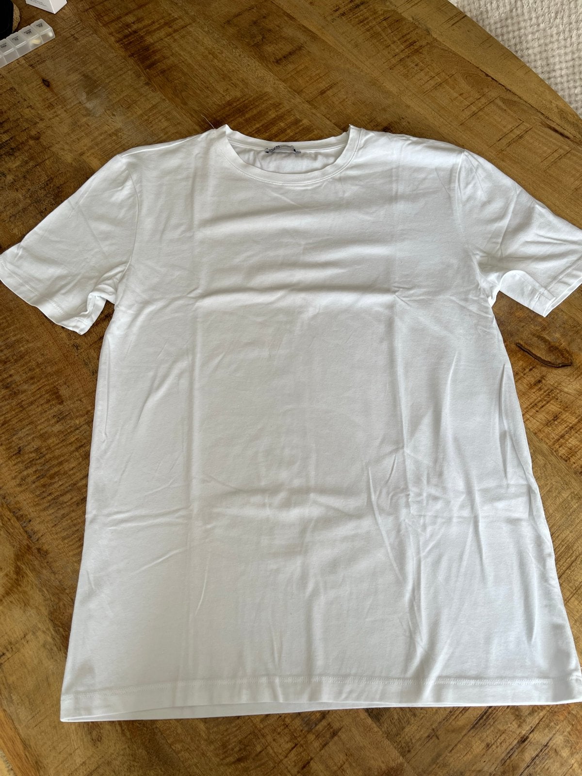 Wit T-shirt van Zara, maat L, Ophalen of Verzenden, Zo goed als nieuw, Maat 52/54 (L), Wit