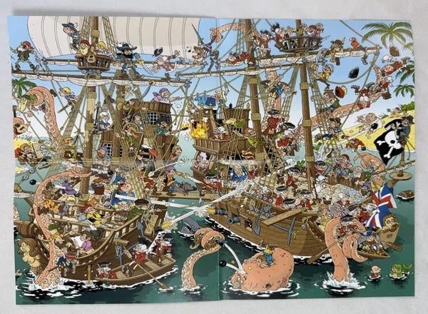 Jumbo 81895 Pieces of History De Piraten 950 St. Puzzel, Verzenden, 500 t/m 1500 stukjes, Zo goed als nieuw, Legpuzzel