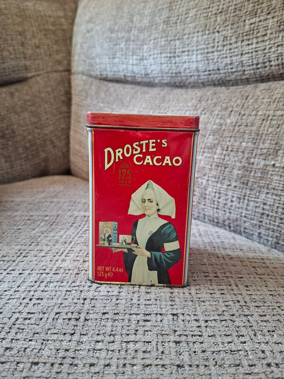 Vintage Droste's Cacao Blik - 125 Jaar Jubileumeditie, Ophalen