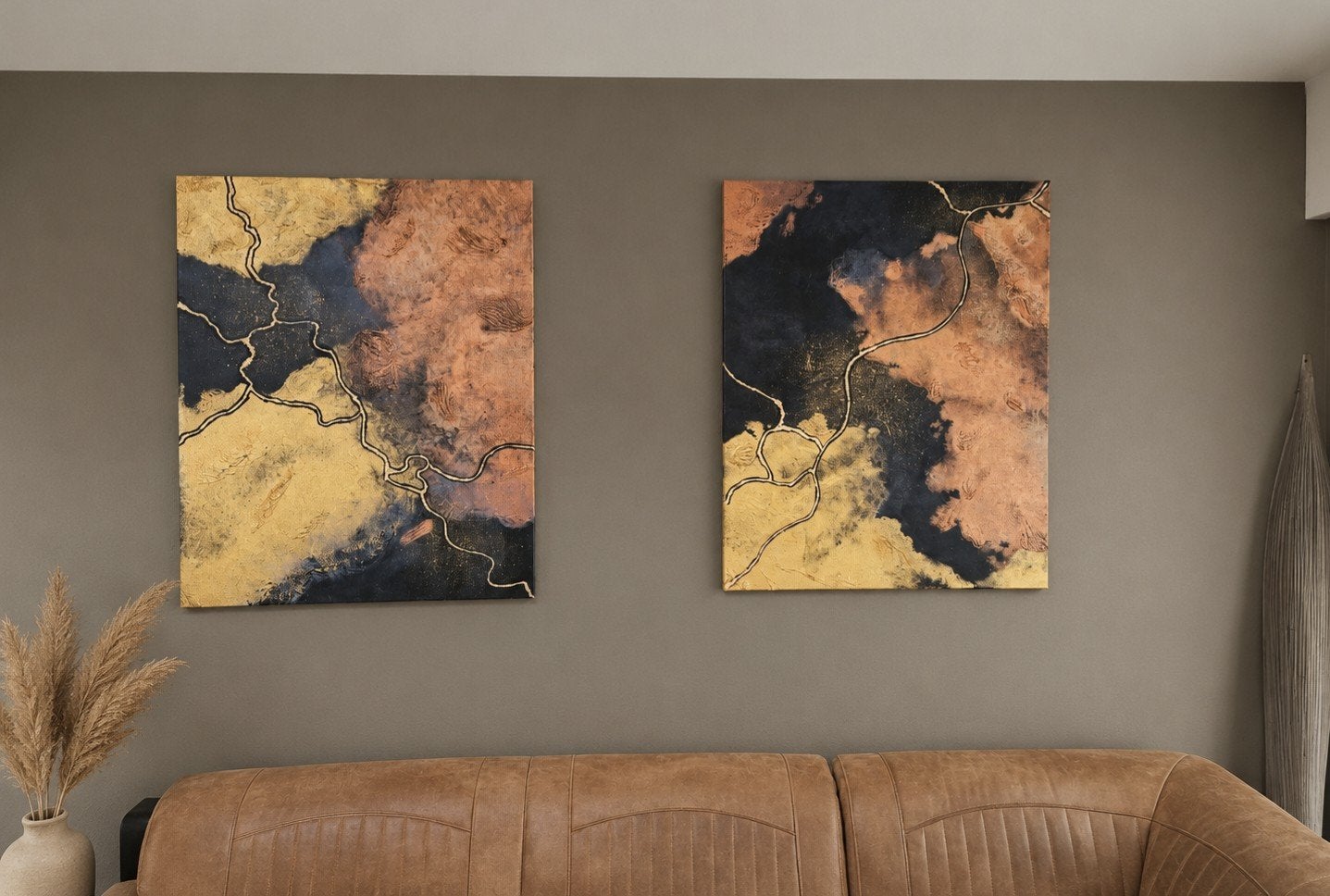 F. Spaander - Deux Mondes Inconnus (2026) - Abstracte Kunst, Ophalen of Verzenden