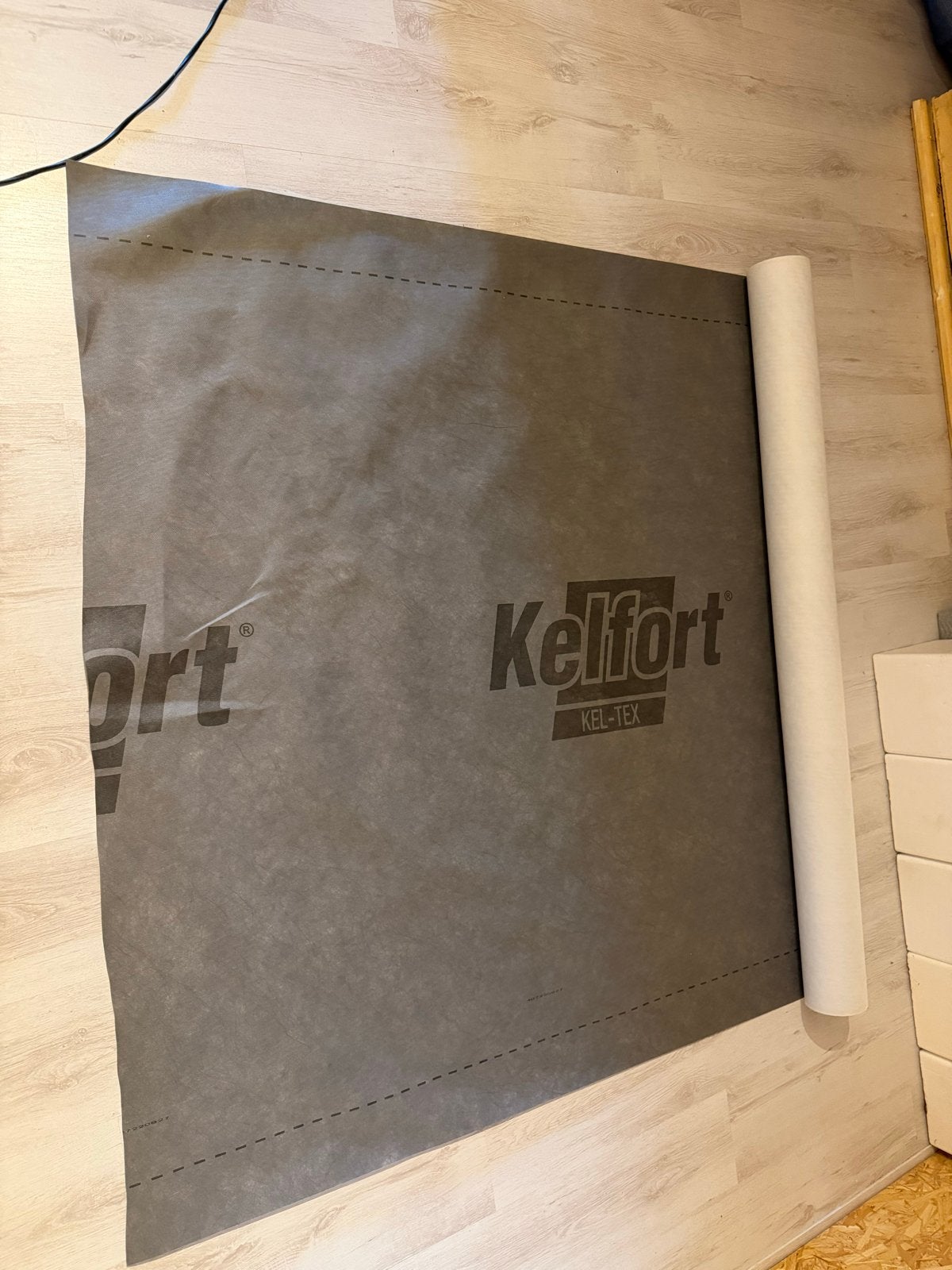 Kel-Tex Spinvliesfolie - Damp-open Folie voor Isolatie, Doe-het-zelf en Verbouw, Overige materialen, Nieuw, 15 m² of meer, Ophalen