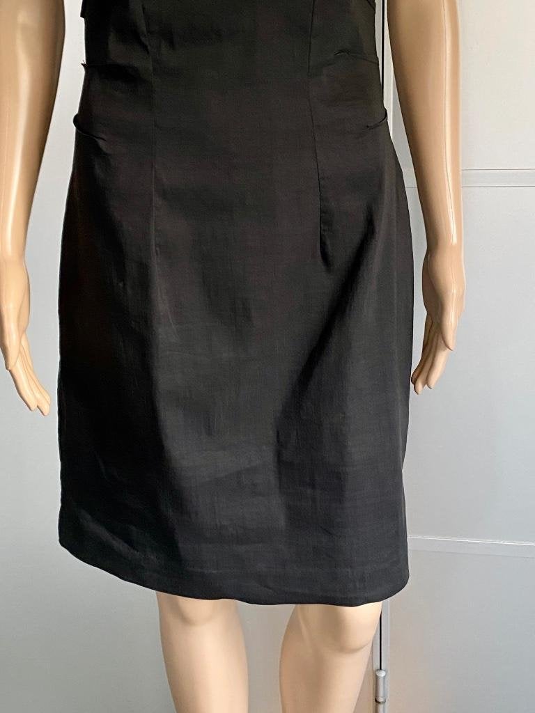 i530 Sarah Pacini maat XS=34 linnen jurk jurkje zwart, Sarah Pacini, Zwart, Ophalen of Verzenden, Zo goed als nieuw