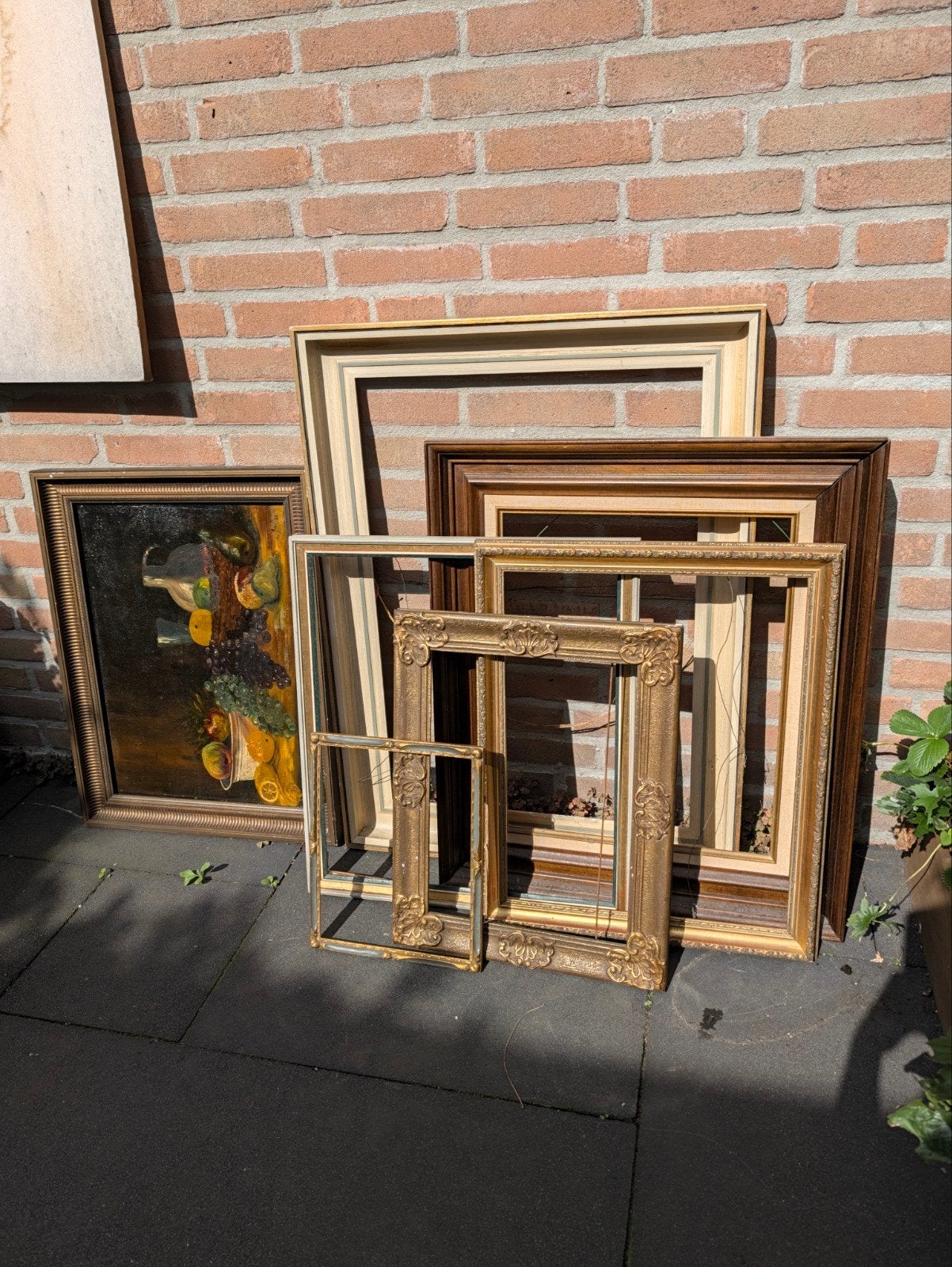 Lijst. Hout. Oud. 7 oud mooie lijsten., Verzenden