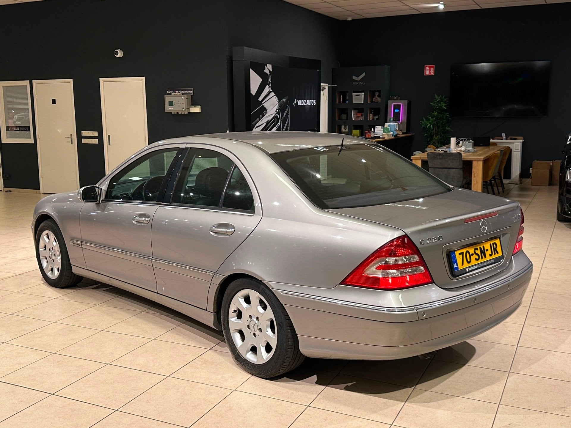 Mercedes-Benz C-klasse C220 CDI Elegance/Automaat/Leder/Oirg, Auto's, Automaat, Gebruikt, Zwart, 4 cilinders