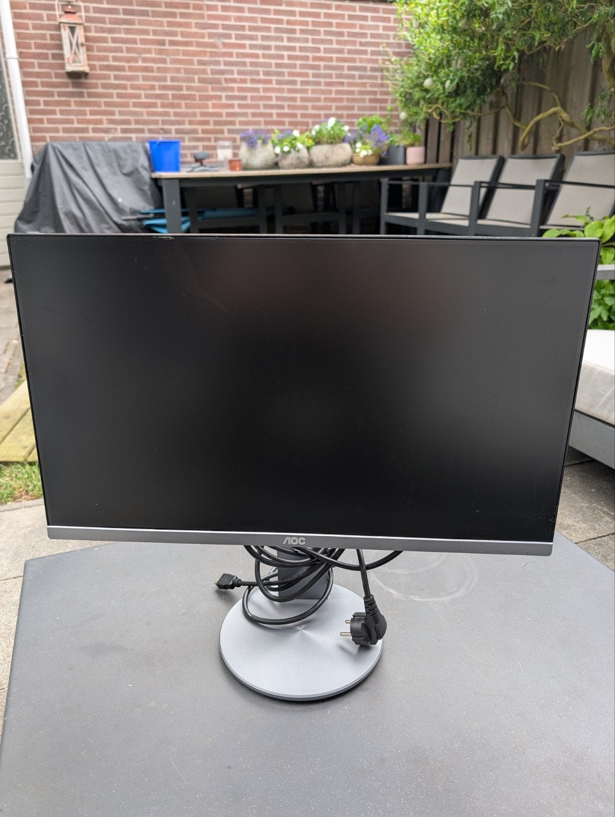 AOC monitor met kapot scherm - gratis op te halen, Computers en Software, Monitoren, Ophalen, Niet werkend, AOC, LED