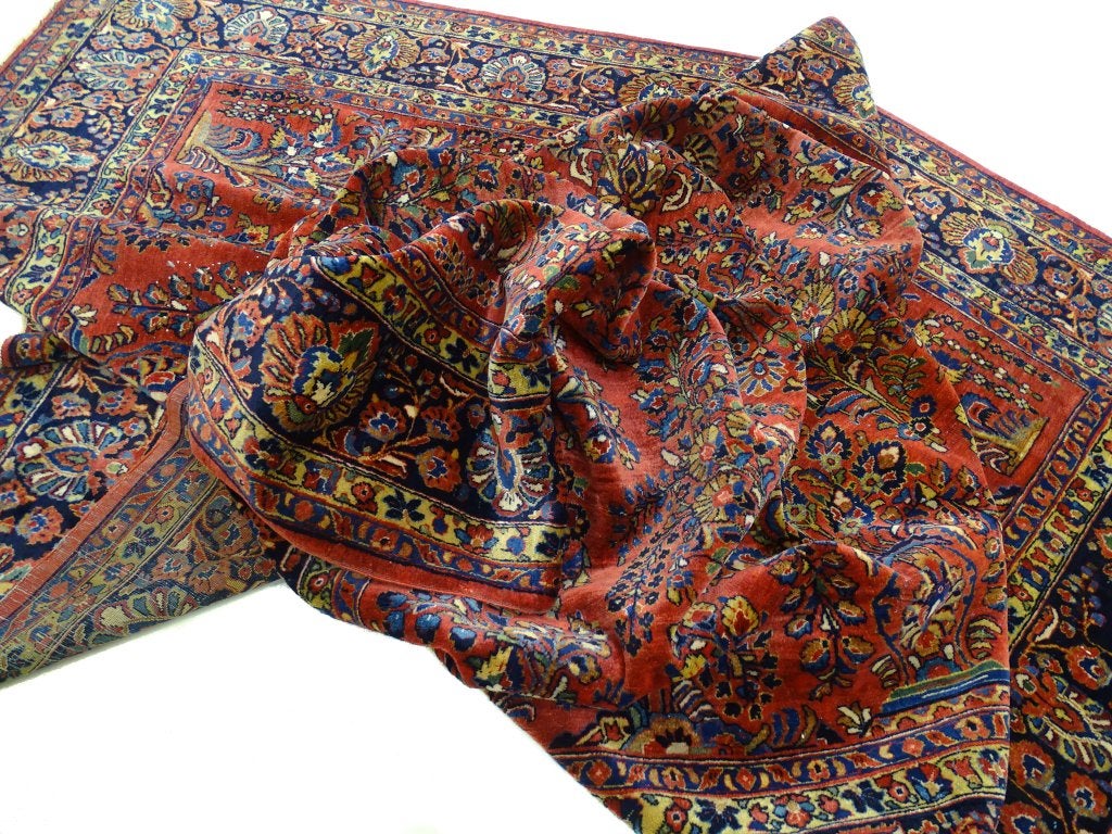 Perzisch tapijt - Zeldzame USA Sarouk - 352 x 263 cm, Gebruikt, Antiek - Klassiek - Modern - Eclectisch, -, -