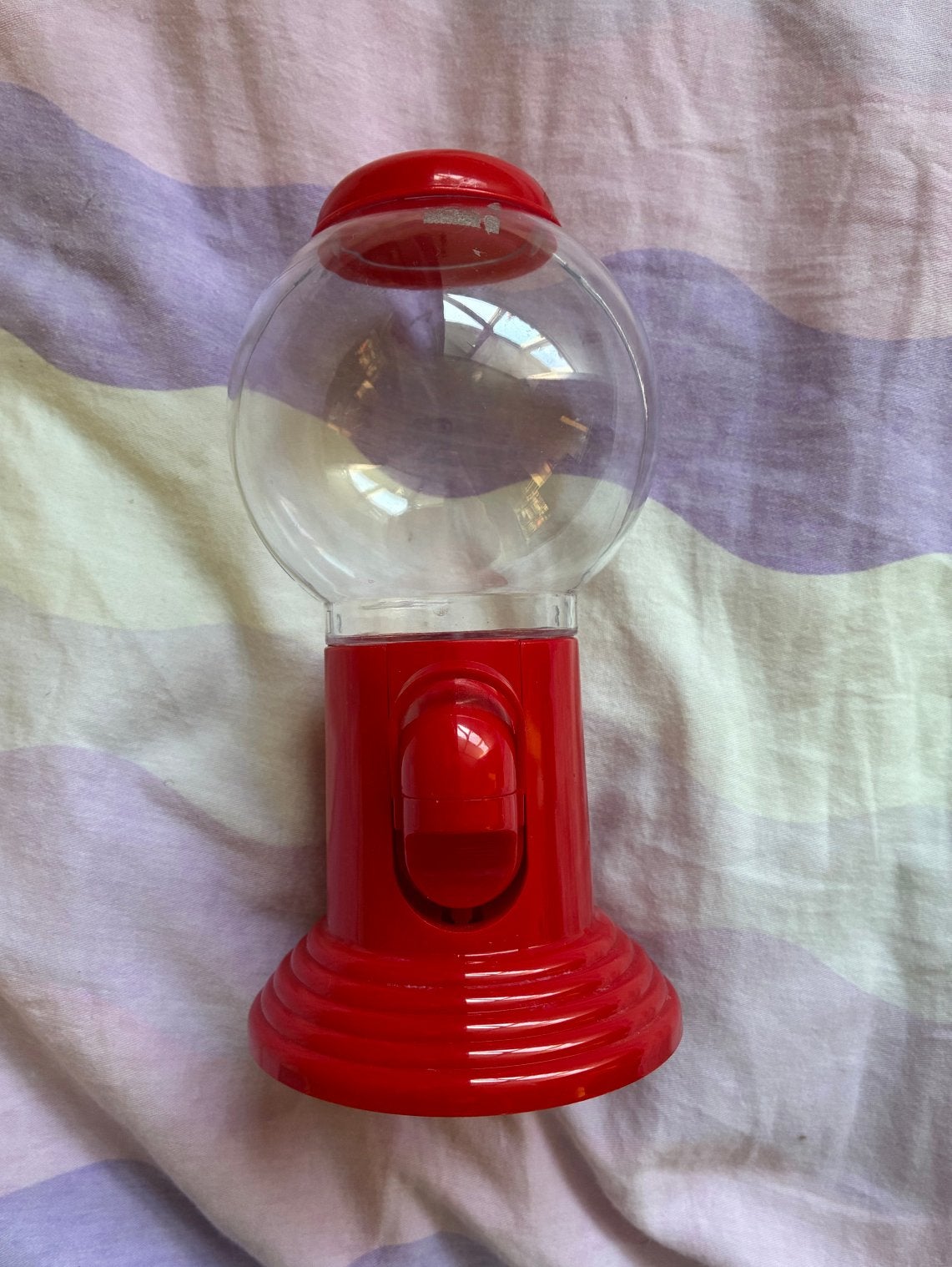 Rode plastic dispenser voor snoepjes, Ophalen of Verzenden, Gebruikt