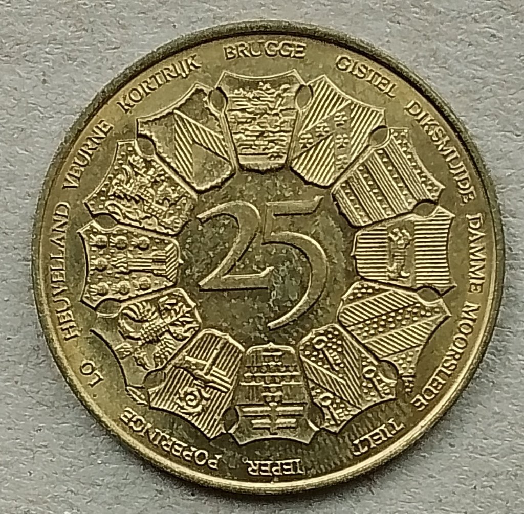 België, 25 westvlaander 1980, Ophalen of Verzenden, Overige materialen, Buitenland