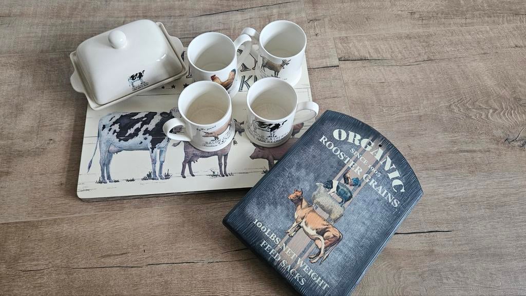 Boeren Vintage Servies, Gebruikt, Keramiek, Ophalen of Verzenden, Overige stijlen