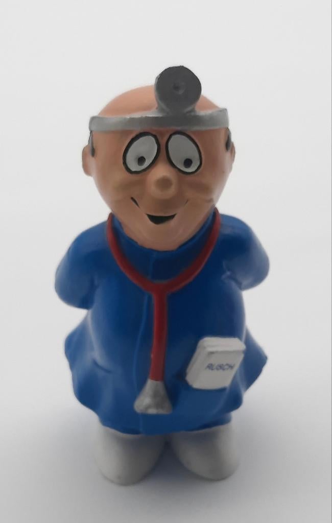 Vintage Schleich Dokter Rusch pvc figuur ca. 10cm, Ophalen of Verzenden, Zo goed als nieuw