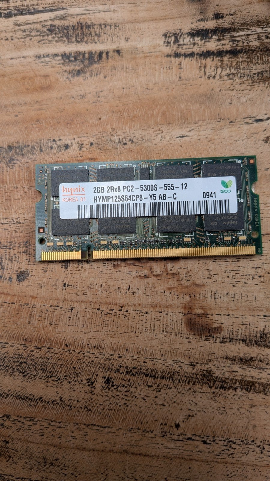 Hynix 2GB DDR2 Laptop RAM PC2-5300S, Gebruikt, Ophalen of Verzenden, DDR2, Laptop
