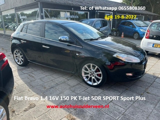 FIAT Bravo 1.4 16V 150 PK T-Jet 5DR SPORT Sport Plus, Auto's, Fiat, Dealer onderhouden, Gebruikt, 4 cilinders, 150 pk