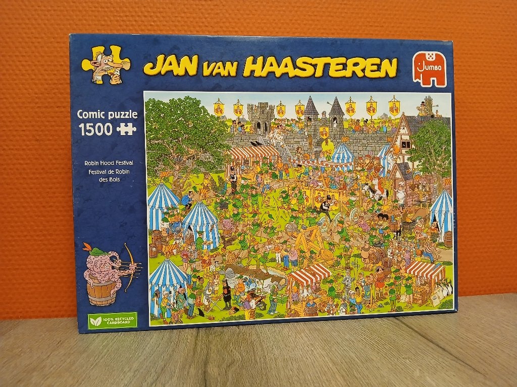 Jan van Haasteren: Robin Hood Festival, Ophalen of Verzenden, 500 t/m 1500 stukjes, Gebruikt, Legpuzzel