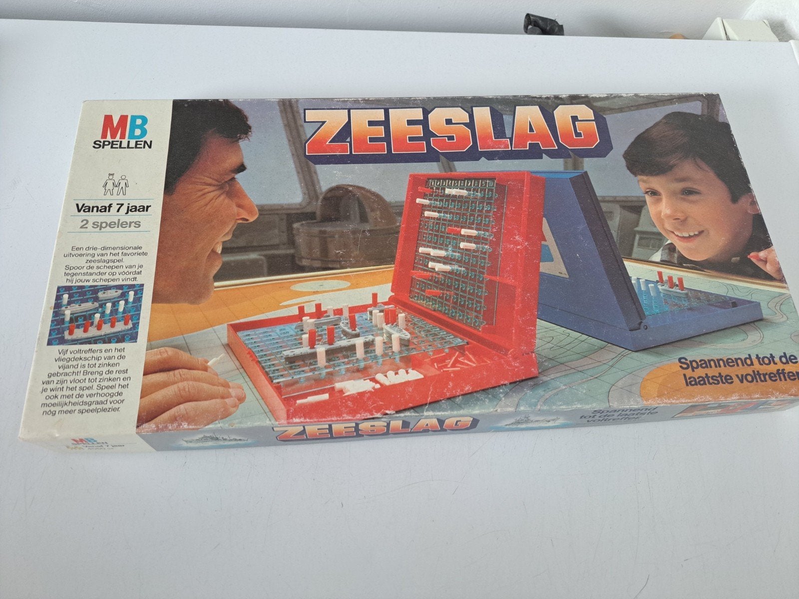 Zeeslag bordspel van MB Spellen - Klassiek strategiespel, Een of twee spelers, Ophalen of Verzenden, Gebruikt, MB Spellen