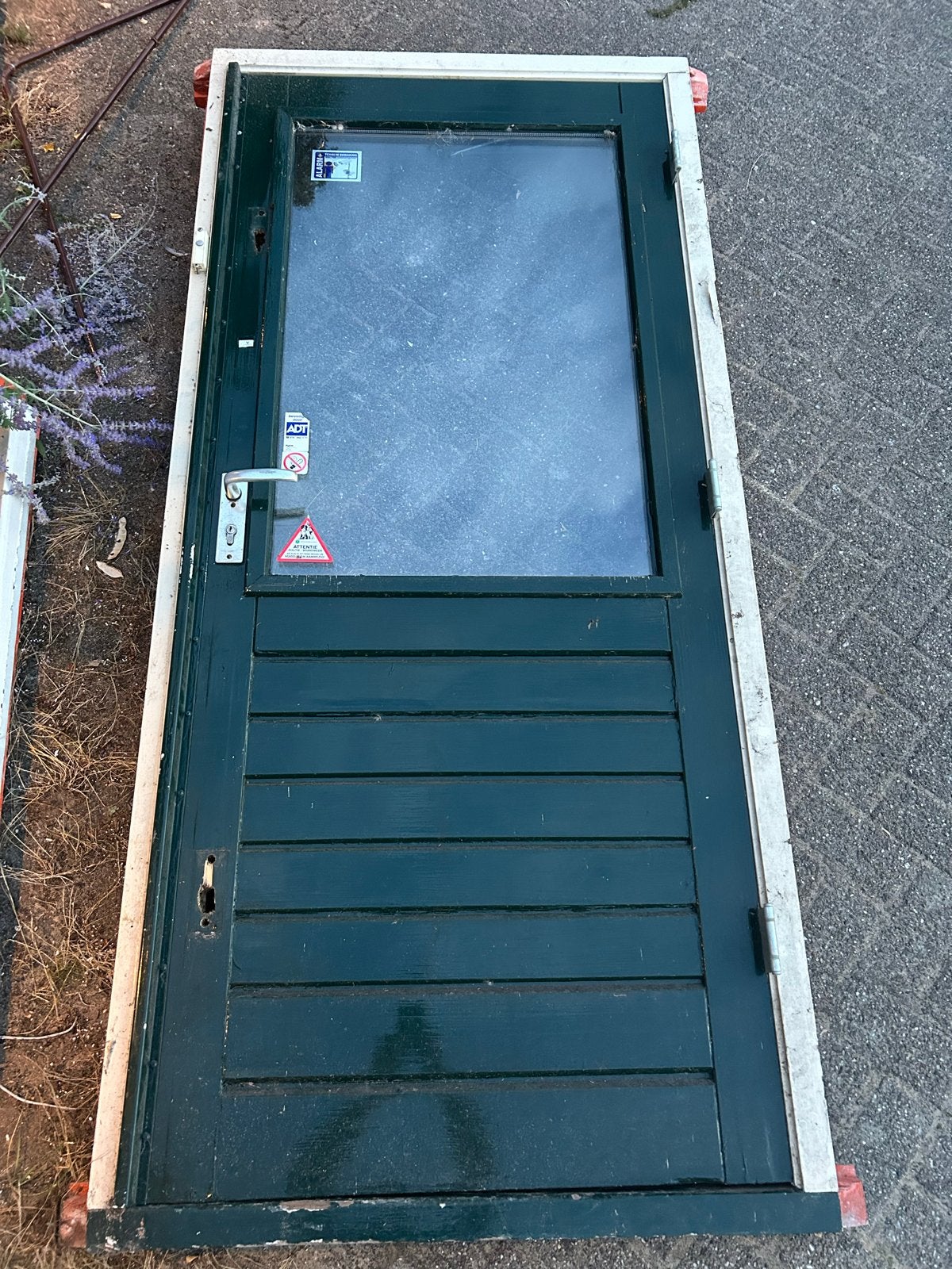 Buitendeur met kozijn, Ophalen of Verzenden, Buitendeur, 200 tot 215 cm