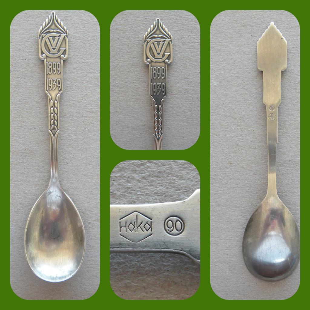 Art Deco Desert lepel              (Verzendkosten nl € 2,80), Antiek en Kunst, Verzenden