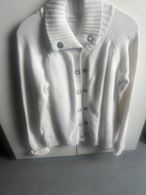 Wit vest met knopen van Yessica, Kleding | Dames, Ophalen of Verzenden, Gedragen, Maat 38/40 (M), Wit