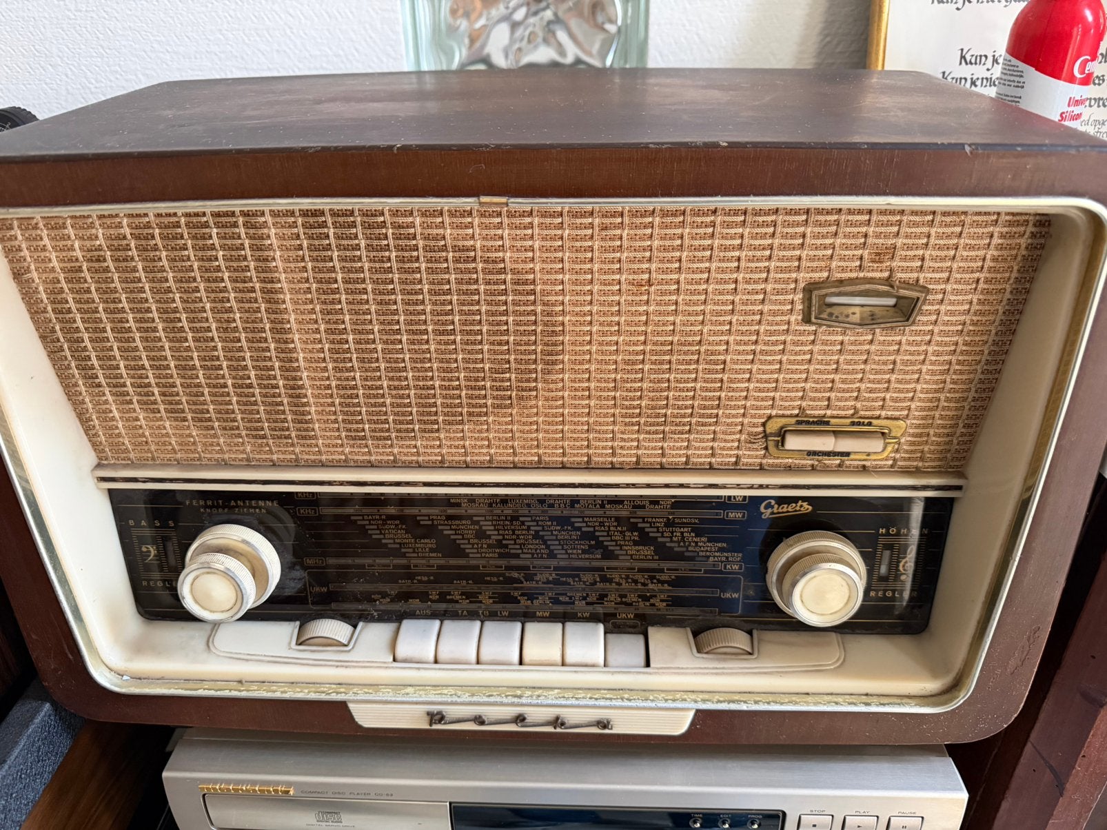 Graetz Polka 613 buizenradio uit 1958/1959, Ophalen of Verzenden