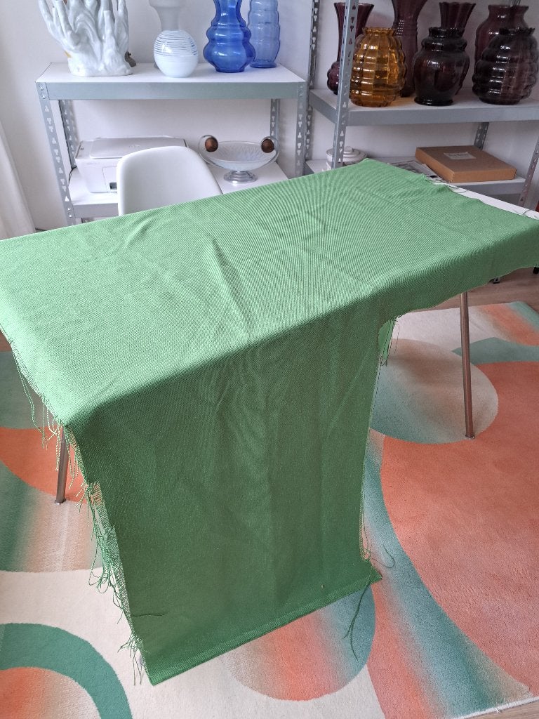 Meubelstof groen, De Ploeg, coupon, restant,, Wol, 120 cm of meer, Nieuw, Ophalen of Verzenden