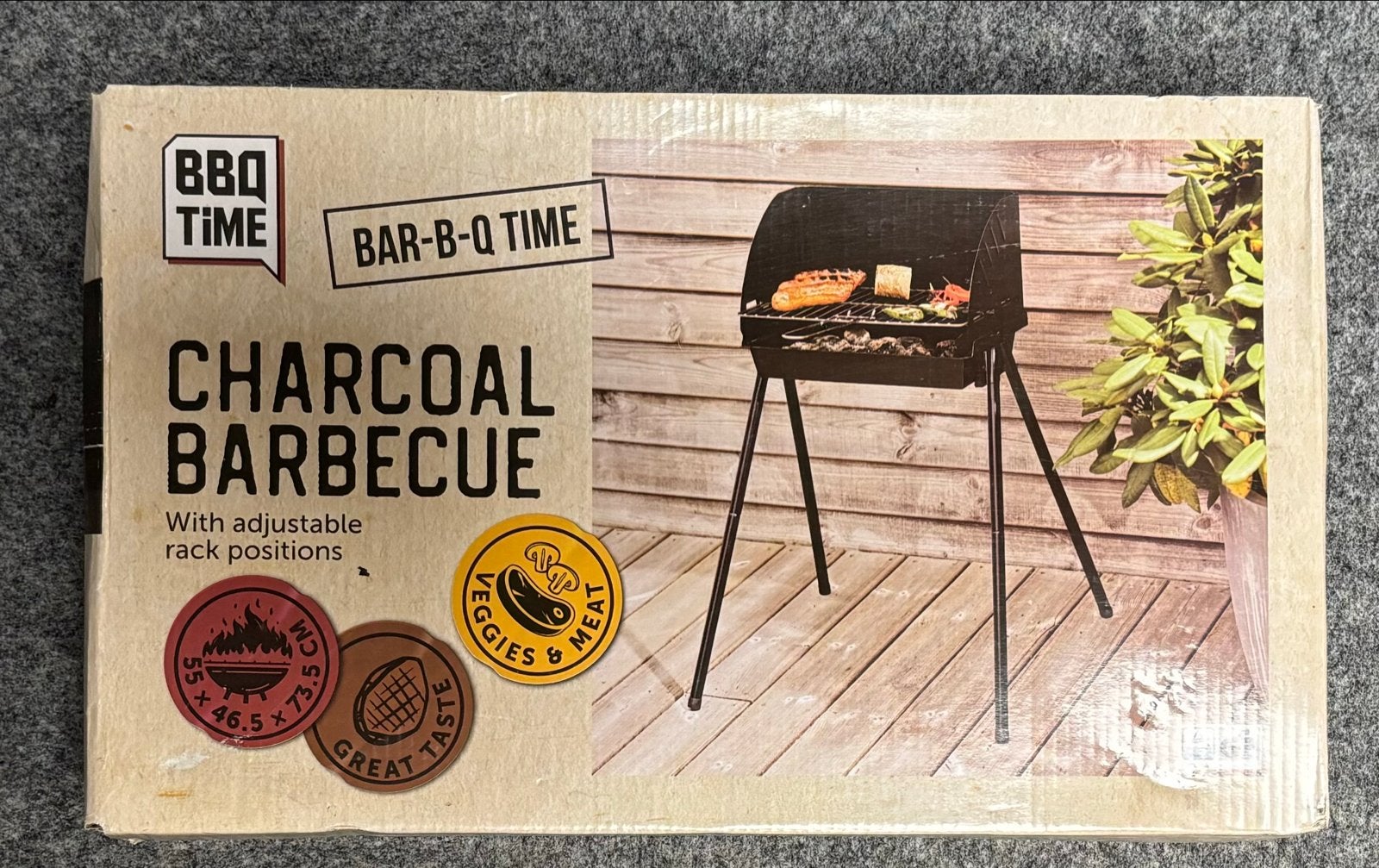 BBQ Time Houtskoolbarbecue - Nieuw in doos, Ophalen, Nieuw