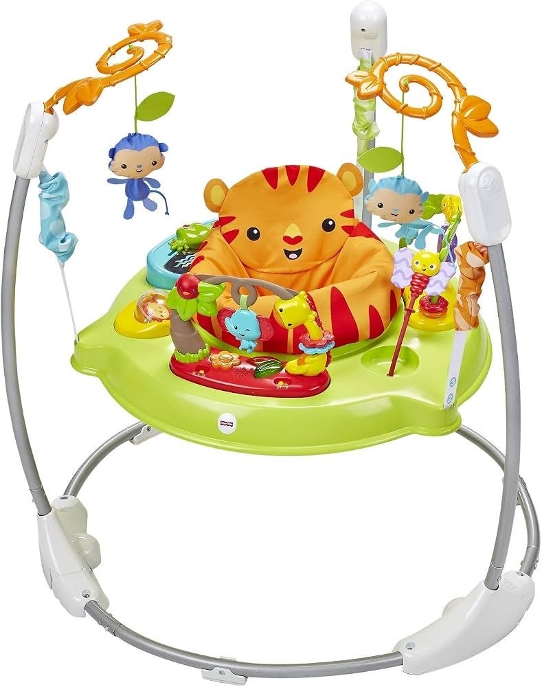 Fisher-Price Jumperoo: Jungle Vrolijkheid voor Baby's, Kinderen en Baby's, Ophalen, Gebruikt, Overige typen, Met geluid