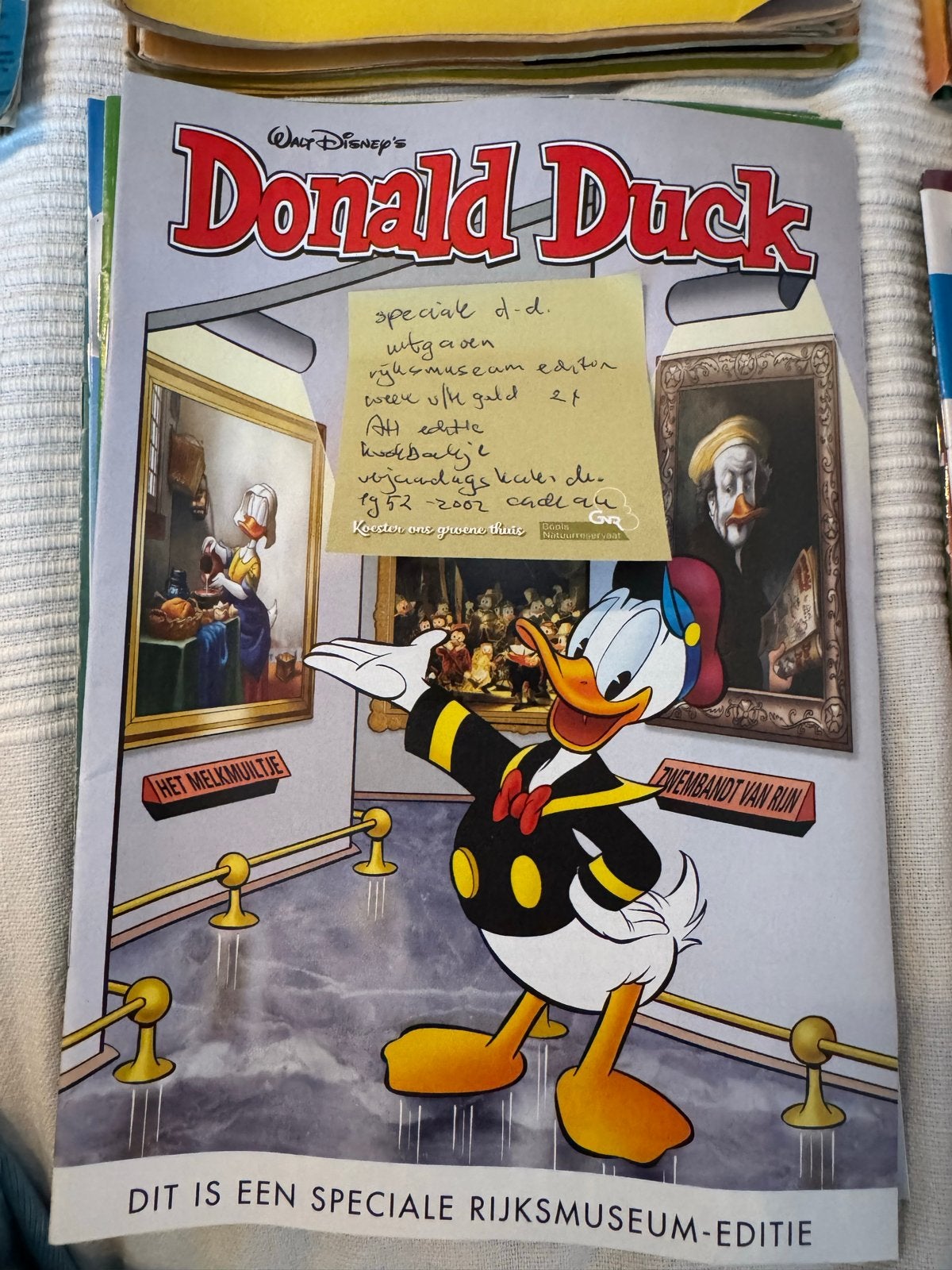 Donald Duck - Speciale Uitgaves oa Rijksmuseum Editie, Eén stripboek, Ophalen of Verzenden, Zo goed als nieuw