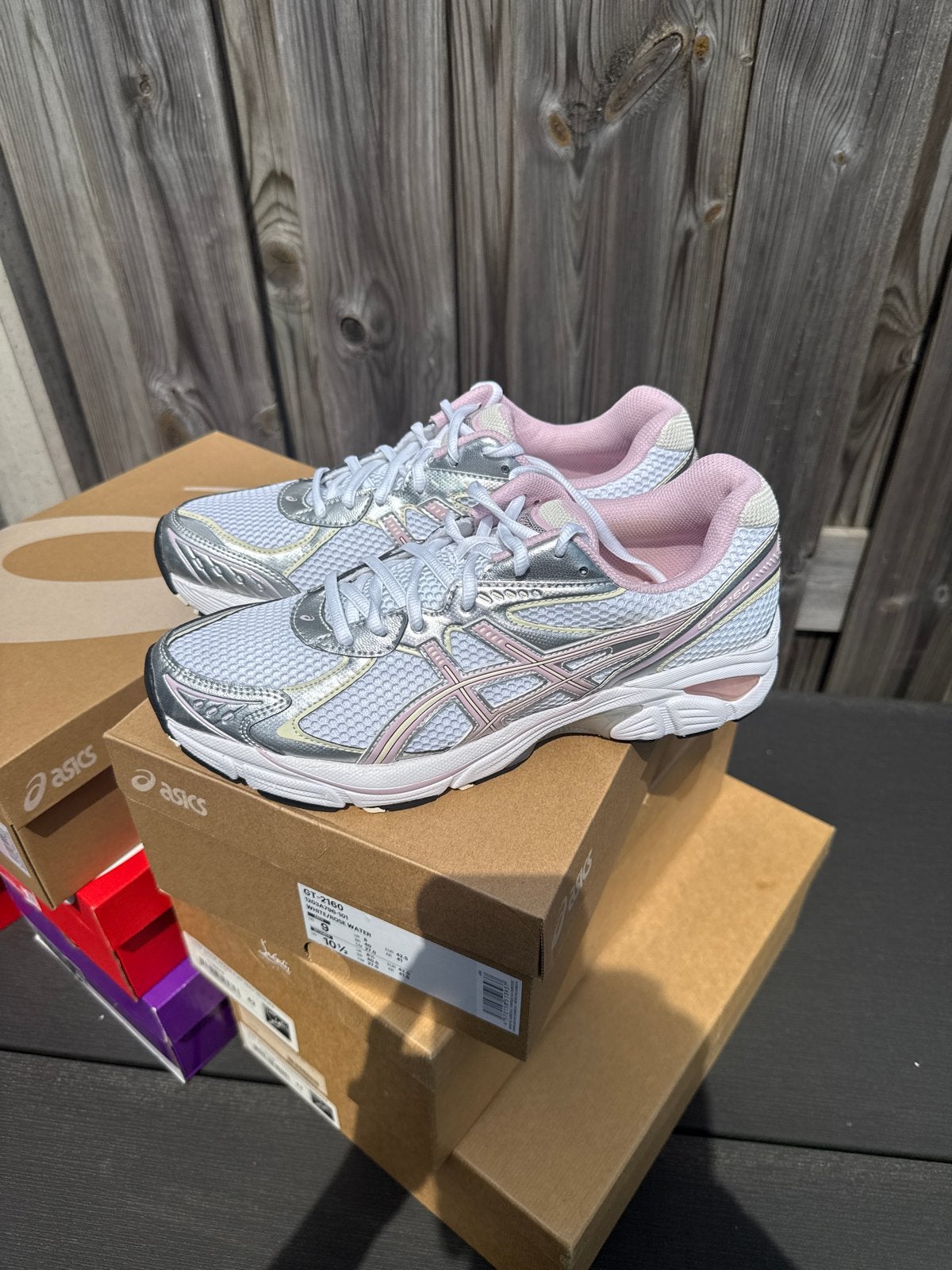 Asics GT-2160 wit/roze - Maat 42,5, Ophalen, Zo goed als nieuw, Wit, Sneakers of Gympen