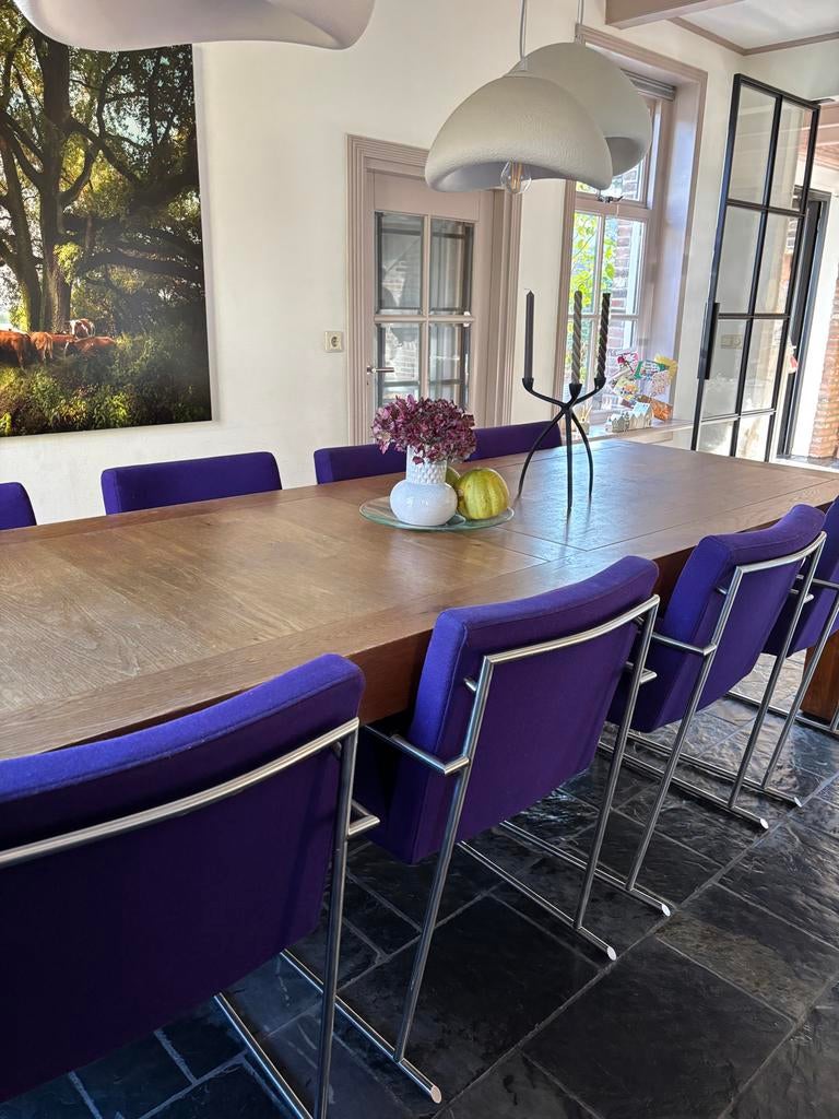 Harvink design stoelen Comma paars  10 stuks!, Huis en Inrichting, Stoelen, Ophalen, Gebruikt, Overige kleuren, Stof