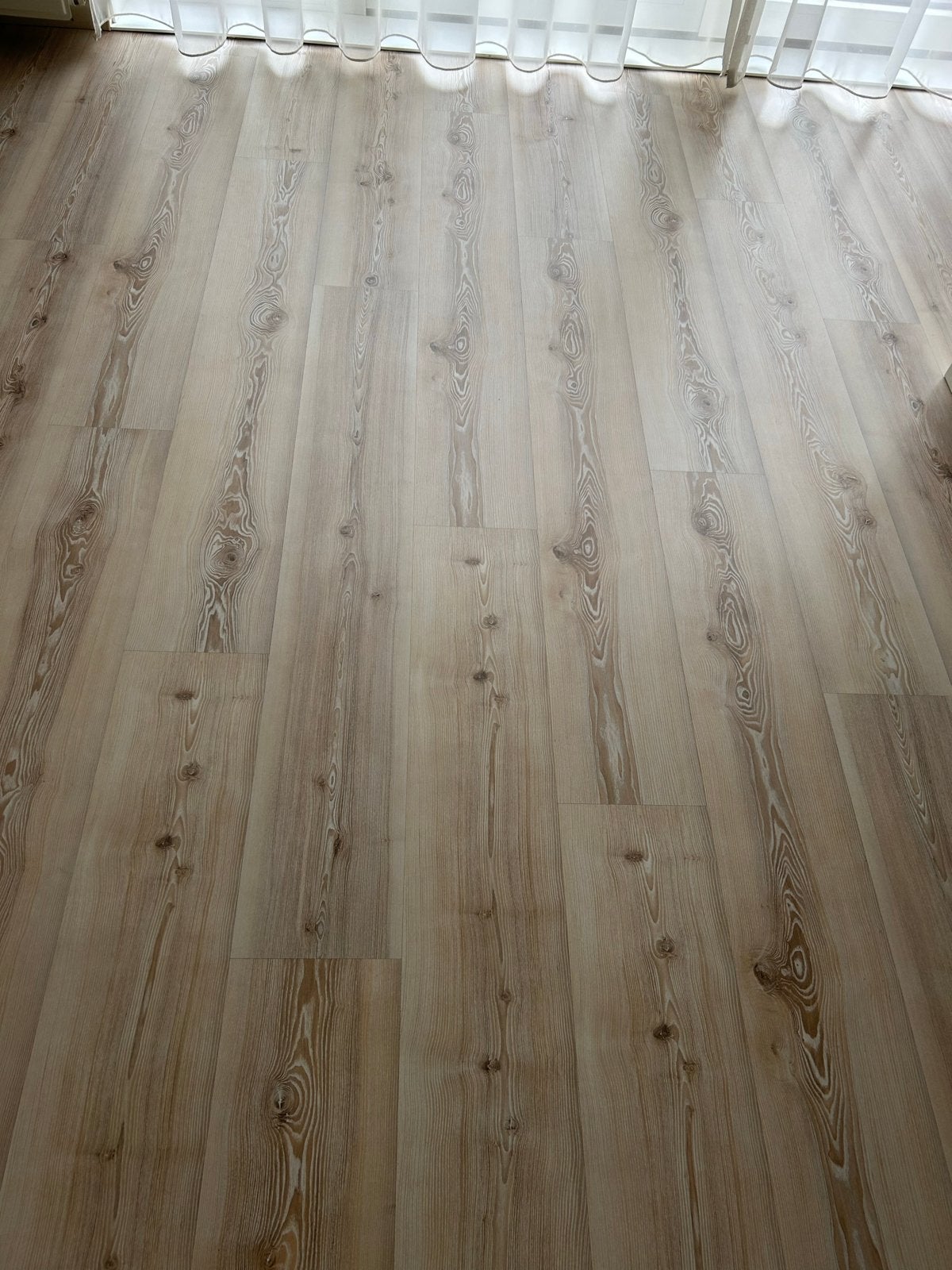 Licht laminaat met houtnerf, Gebruikt, 50 tot 150 cm, Ophalen of Verzenden, 10 m² of meer