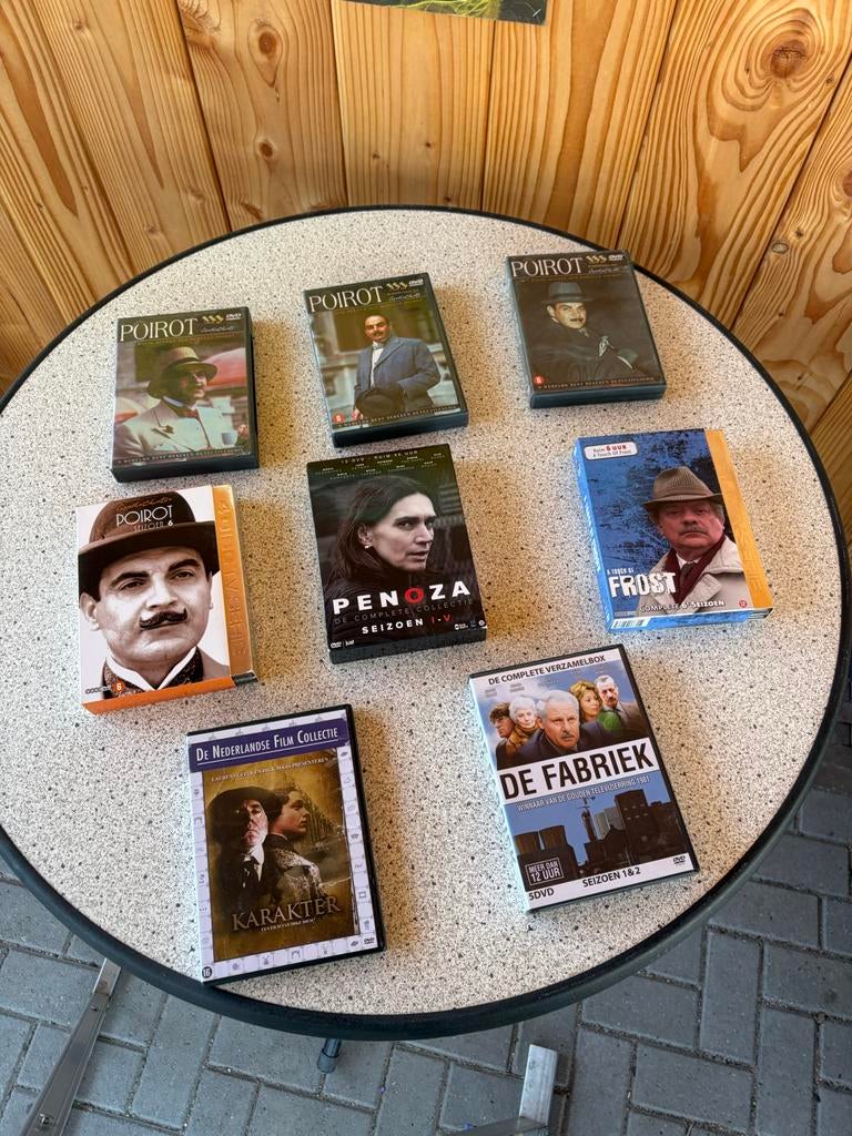 DVD Collectie: Poirot, Penoza, De Fabriek, Karakter, Frost, Ophalen, Gebruikt, Boxset, Vanaf 12 jaar