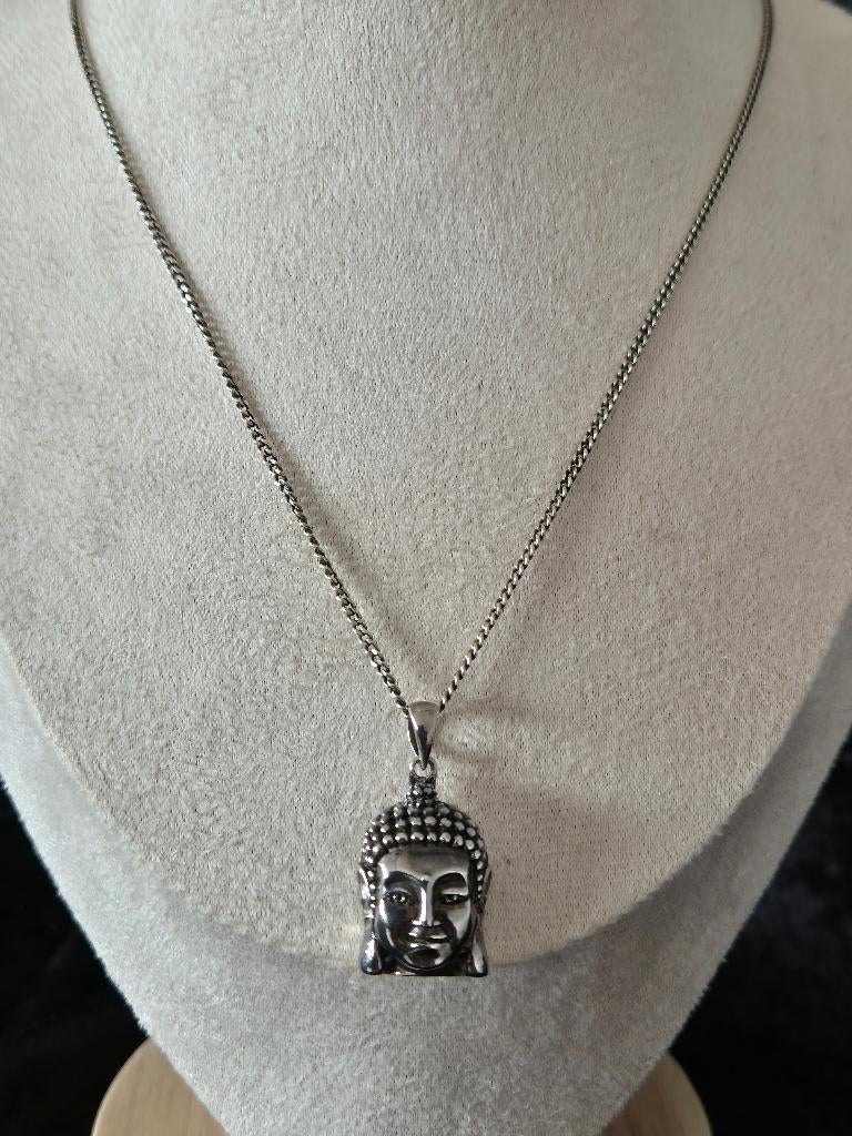 Buddha to Buddha hanger met ketting 428, Sieraden, Tassen en Uiterlijk, Kettingen, Zilver zolder, Ophalen of Verzenden, Zo goed als nieuw